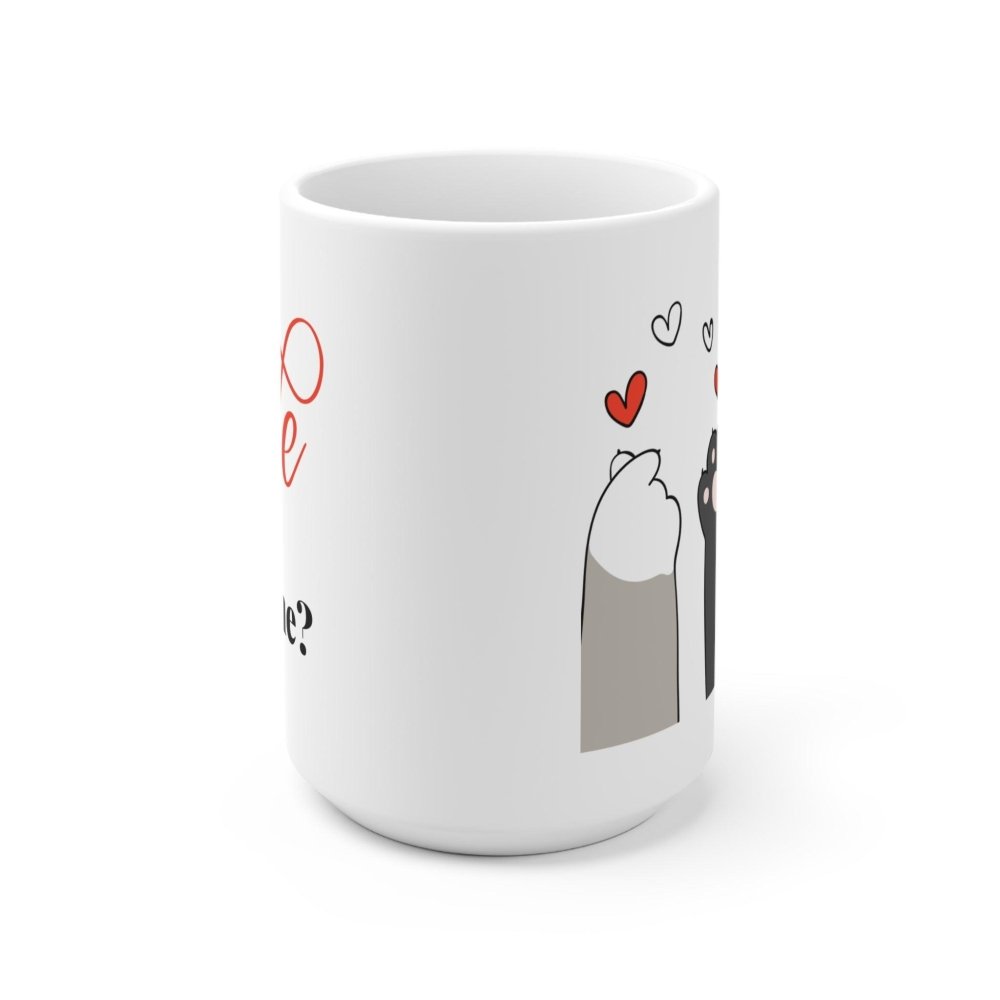 Valentine Cat Mug - Adorable Cat Lover Cup for Sweet Moments - Love From Snowy Shop