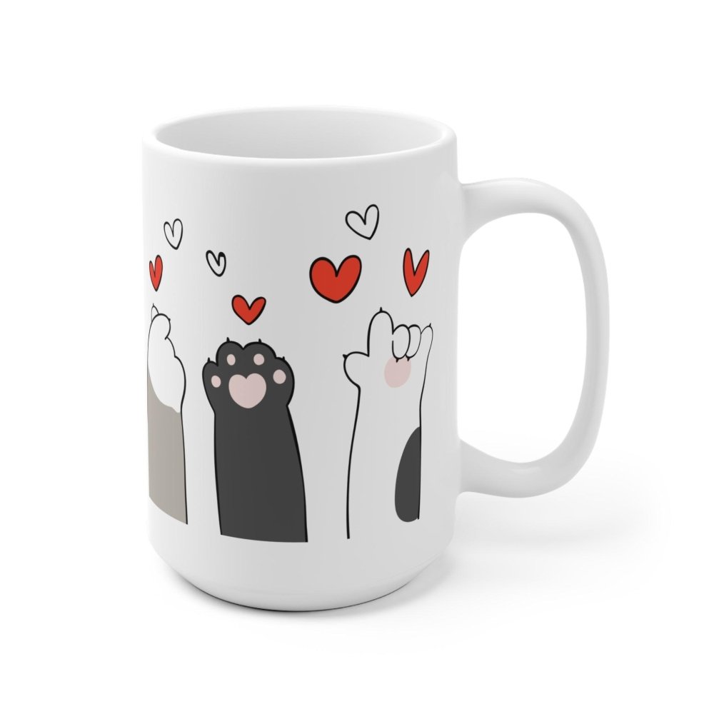 Valentine Cat Mug - Adorable Cat Lover Cup for Sweet Moments - Love From Snowy Shop