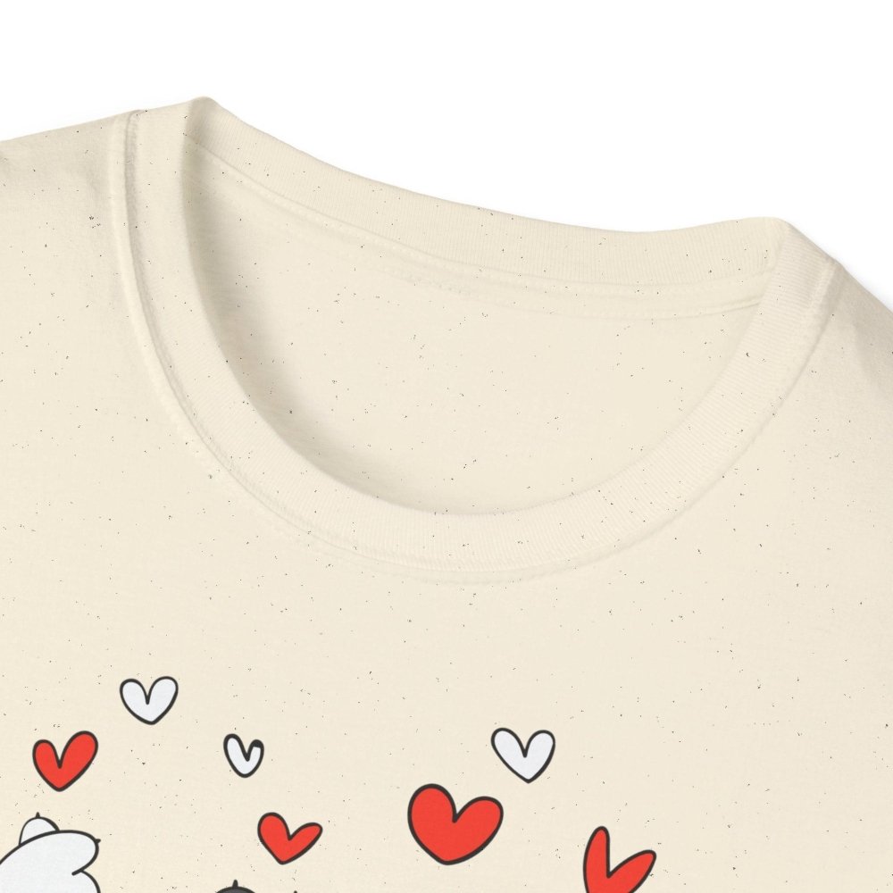 Valentine Cat T-Shirt - Soft and Sweet Tee for Cat Lovers - Love From Snowy Shop